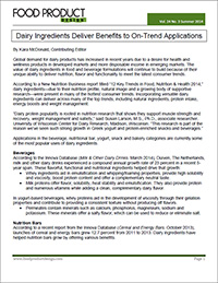 Dairy Ingredients Deliver Benefits